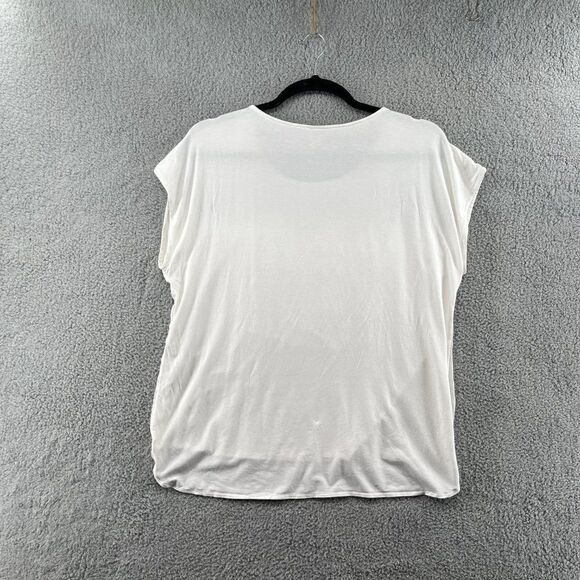 Chico's Emori Embroidered Top Size 3 Women's Extra Large Boho Natural - Picture 3 of 14